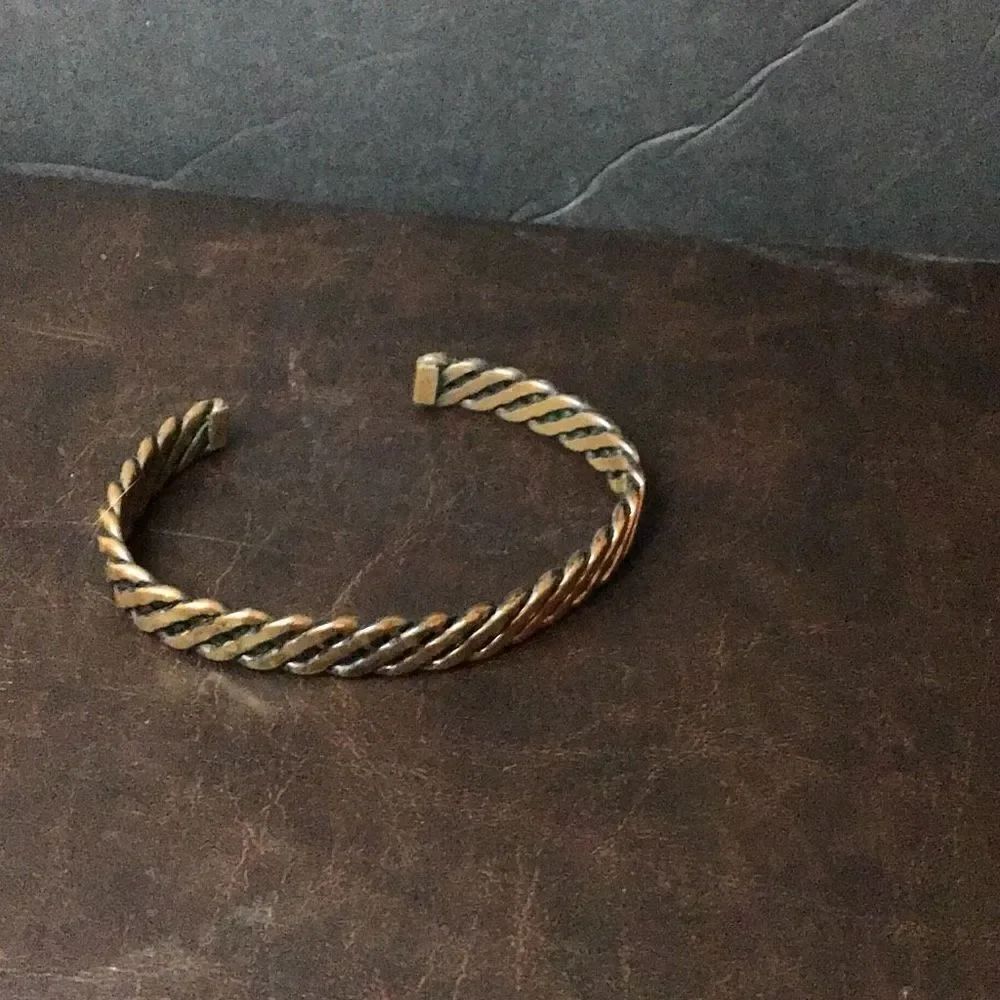 Beautiful vintage copper braid bracelet
